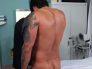 Bottom Gay Gives Doctor A Handjob