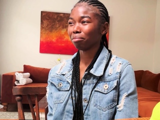 Bubble butt 18yo ebony rammed hard POV