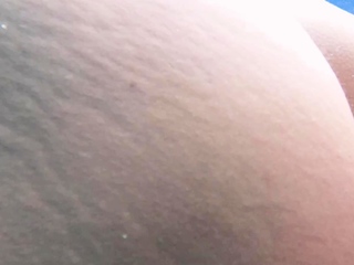 German slut on vacation at the pool anal fucked POV