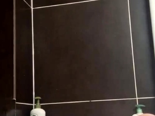 Relaxing in the bathroom after a hard day