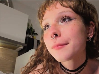 Tattooed Alt Girl Teases in Lingerie Webcam Show