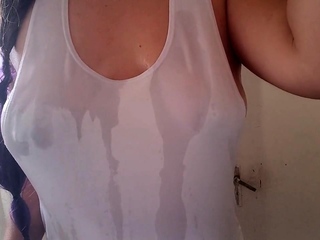 Wet T-Shirt What Would You Do to My Big Boobs?