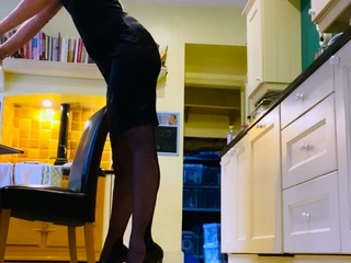 Amateur striptease and Solo masturbation