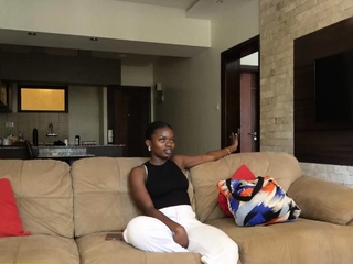 BUSTY EBONY TEEN ended up riding my cock