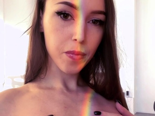 Latin Teen Blowjob POV with Cumshot On Her Chin