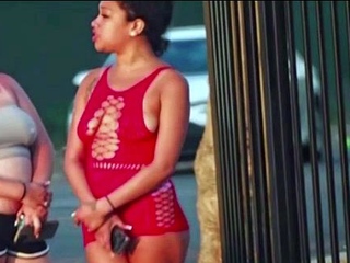 Sexy Street Hookers Strut Their Stuff