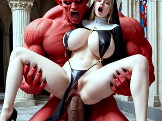 The Nun’s Desire – AI Fantasy Porn by Aiillusion