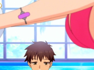 Hentai step beauty sits deep for fast bare bounce on bench