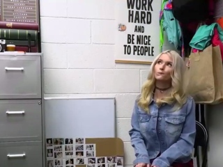 Busty platinum-blonde loves officer roleplay with ginormous